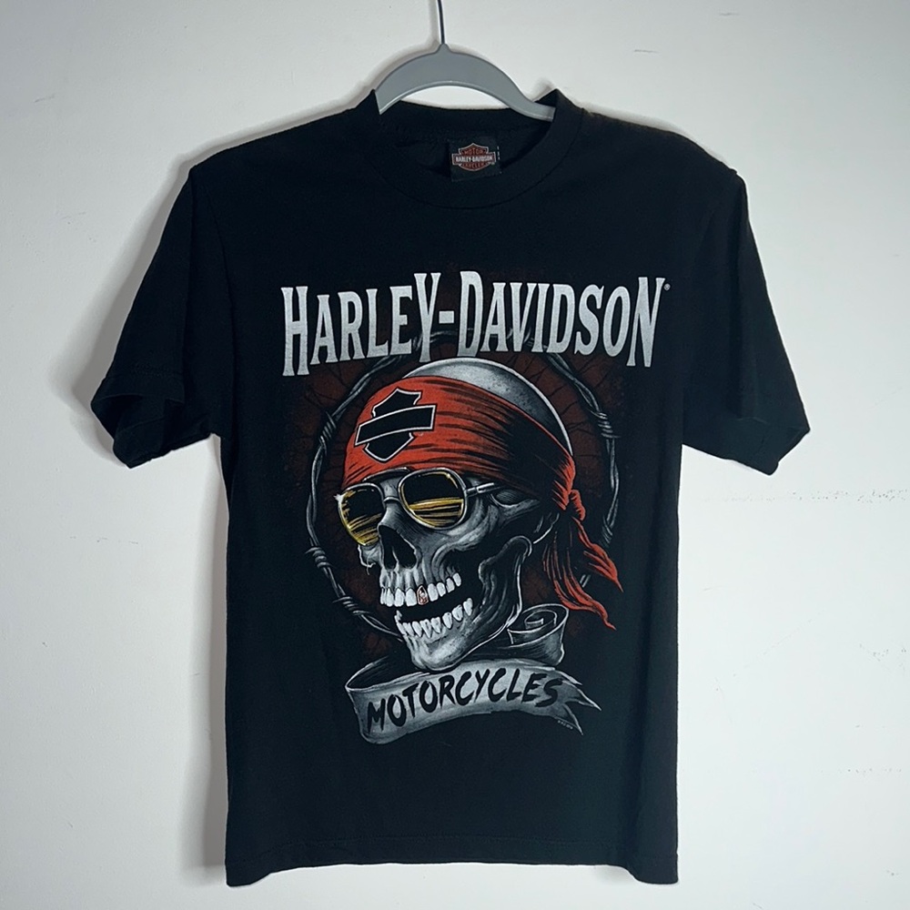 Harley-Davidson Black Skull Graphic Tee Fort Lauderdale, FL 2016
